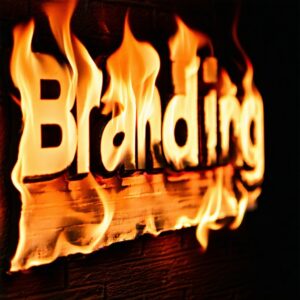 Pop Art image featuring the word Branding in glowing firelike text-1