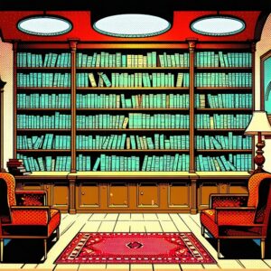 interior of a library